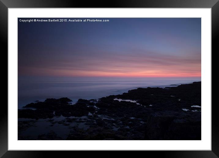 Porthcawl, South Wales, UK, at sunset.  Framed Mounted Print by Andrew Bartlett