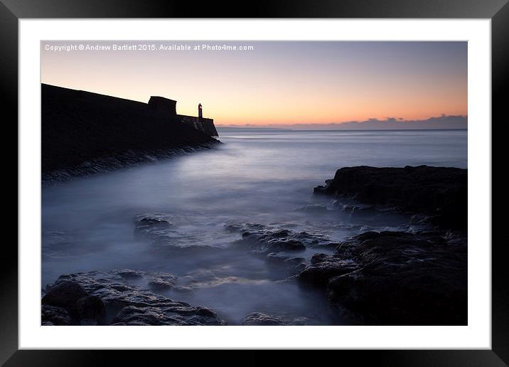 Porthcawl sunrise. Framed Mounted Print by Andrew Bartlett