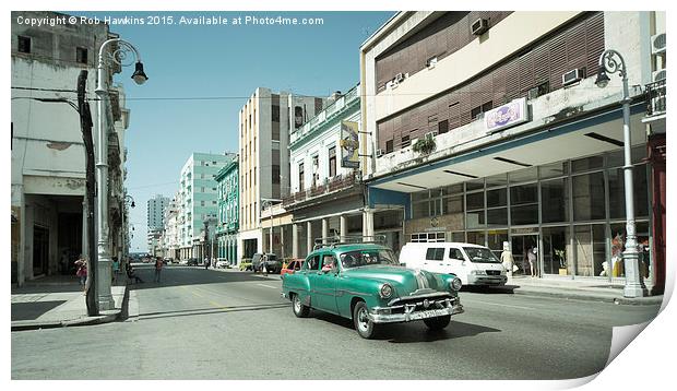  Havana Pontiac Print by Rob Hawkins