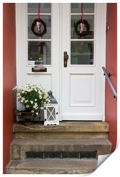  Rural Door Print by Patrycja Polechonska