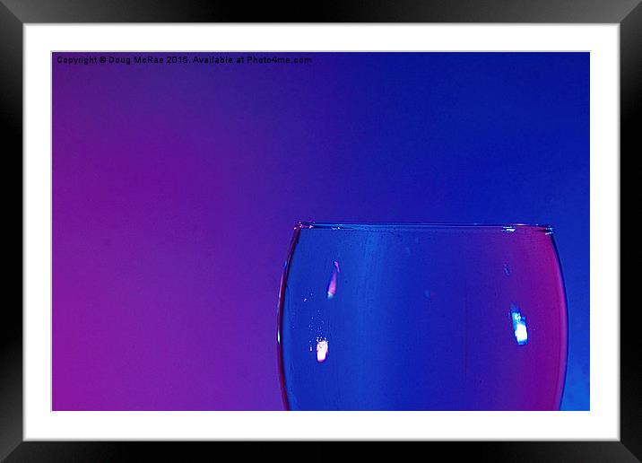  pink and blue Framed Mounted Print by Doug McRae