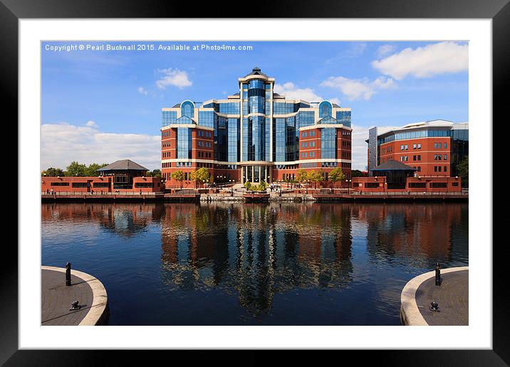 The Victoria Salford Quays Framed Mounted Print by Pearl Bucknall
