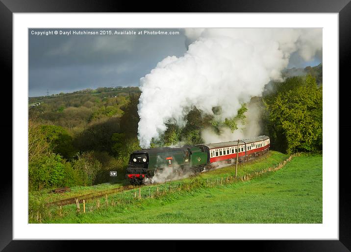 34007 Wadebridge on the Bodmin & Wenford Railway Framed Mounted Print by Daryl Peter Hutchinson