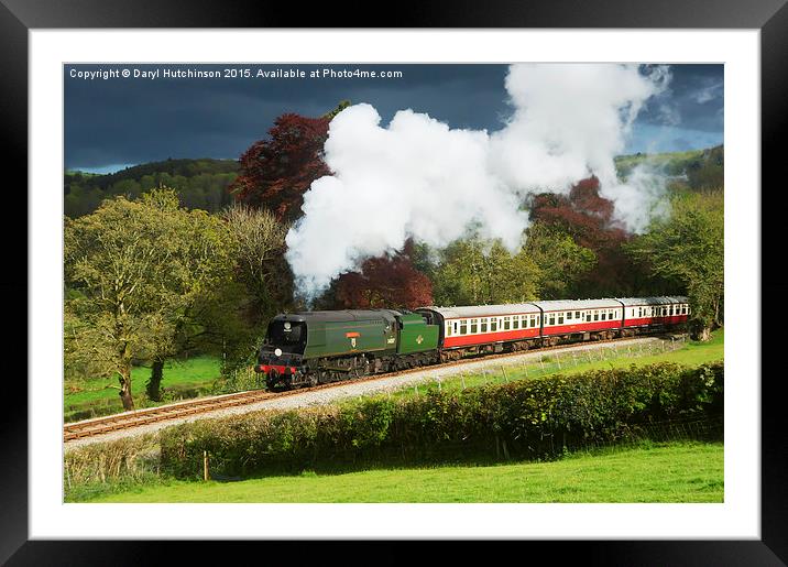 34007 Wadebridge on the Bodmin & Wenford Railway Framed Mounted Print by Daryl Peter Hutchinson