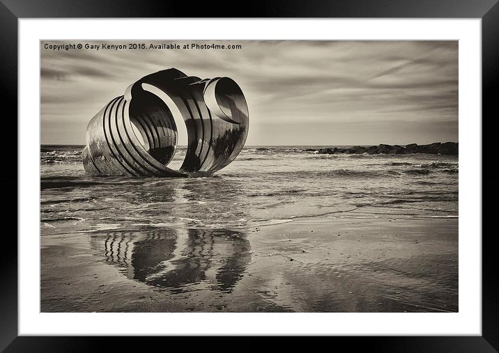 Mary's Shell On Cleveleys Beach Framed Mounted Print by Gary Kenyon
