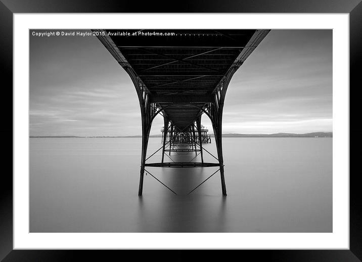  Clevedon Pier Framed Mounted Print by David Haylor