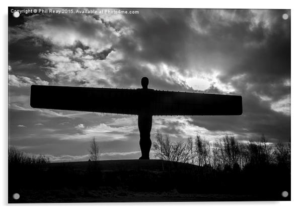  The Angel of the North Acrylic by Phil Reay