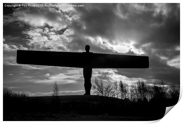  The Angel of the North Print by Phil Reay