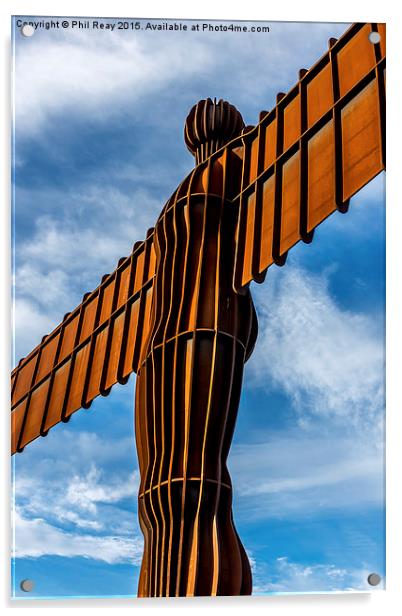  The Gateshead Angel Acrylic by Phil Reay