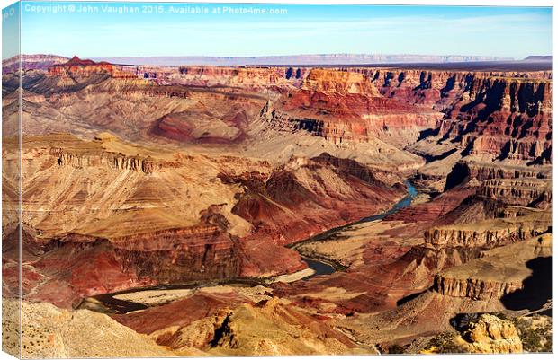 Grand Canyon from Desert View Canvas Print by John Vaughan