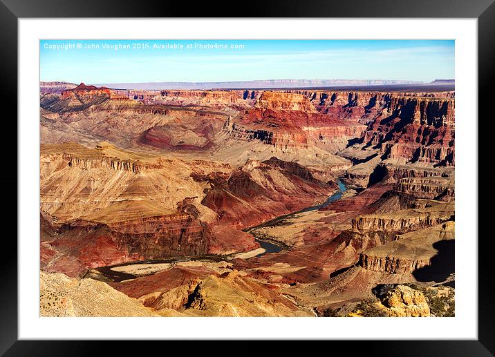  Grand Canyon from Desert View Framed Mounted Print by John Vaughan