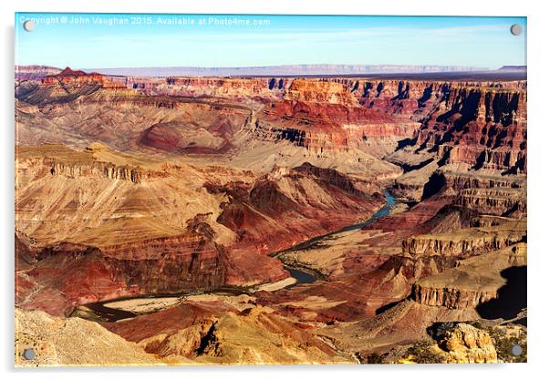  Grand Canyon from Desert View Acrylic by John Vaughan
