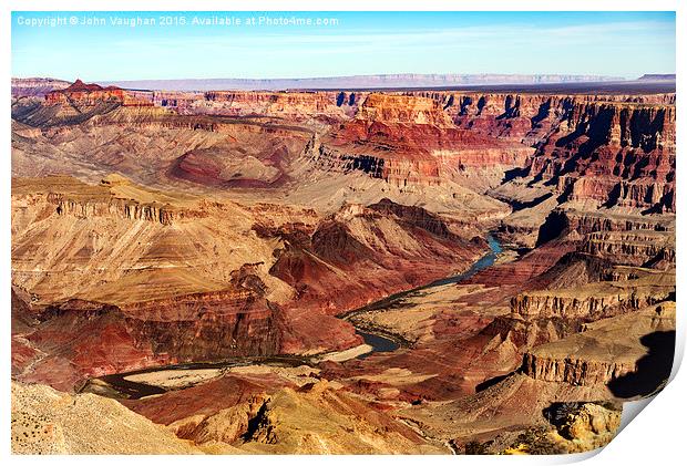  Grand Canyon from Desert View Print by John Vaughan
