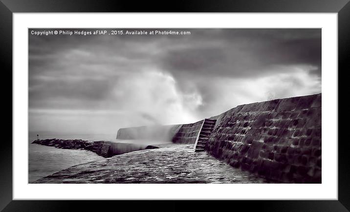 Storm Over The Cobb Framed Mounted Print by Philip Hodges aFIAP ,