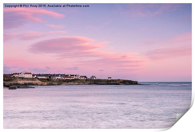  Cullercoats Bay (4) Print by Phil Reay