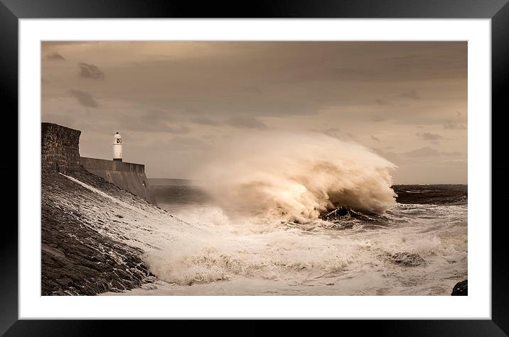  Crashing Waves Framed Mounted Print by Leighton Collins