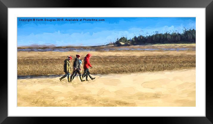 The Serenity of Holkham Beach Framed Mounted Print by Keith Douglas