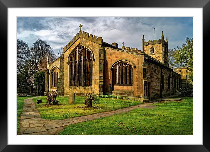 St James Church, Norton, Sheffield   Framed Mounted Print by Darren Galpin