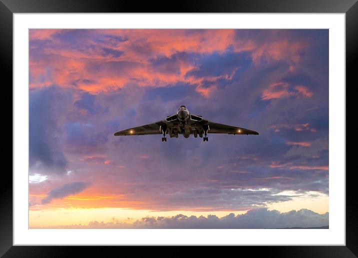 Vulcan Bomber Framed Mounted Print by J Biggadike