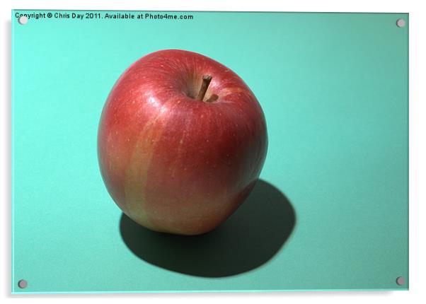 Braeburn Apple Acrylic by Chris Day