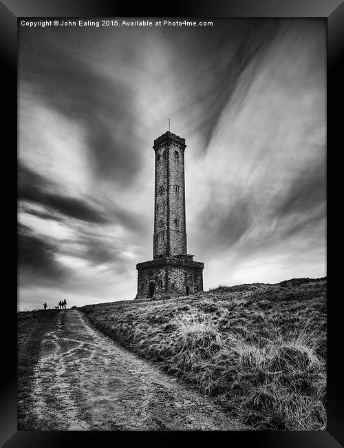  Peel Tower Framed Print by John Ealing