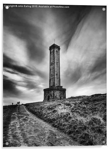  Peel Tower Acrylic by John Ealing
