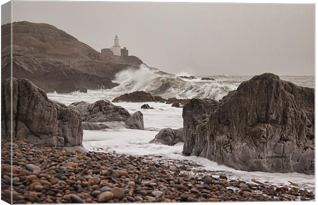  Mighty Waves of Mumbles. Canvas Print by Becky Dix