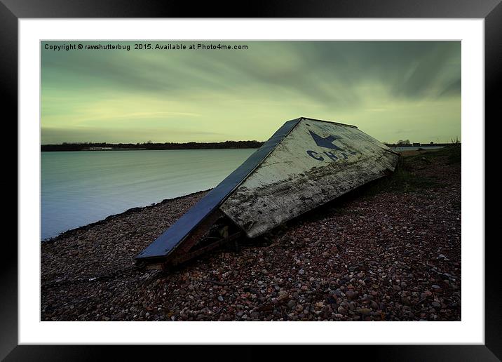 Chasewater Wreck Framed Mounted Print by rawshutterbug 