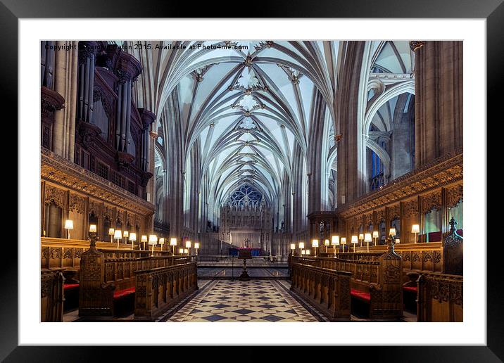  Bristol Cathedral Framed Mounted Print by Carolyn Eaton