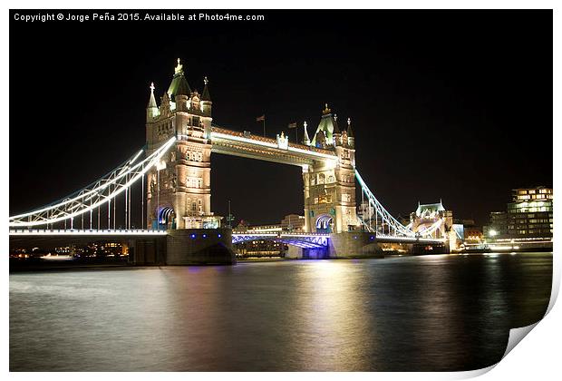 Tower Bridge, London Print by Jorge Peña