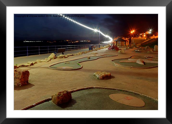  CRAZY GOLF ANY ONE  Framed Mounted Print by andrew saxton