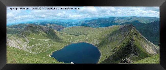  striding edge panoramic Framed Print by Adam Taylor