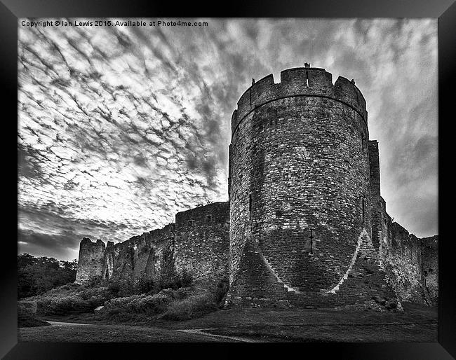 Chepstow Castle Framed Print by Ian Lewis