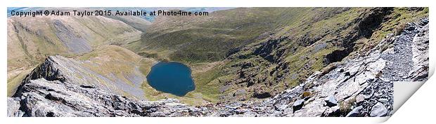  Sharpe edge at Blencathra, lake district Print by Adam Taylor