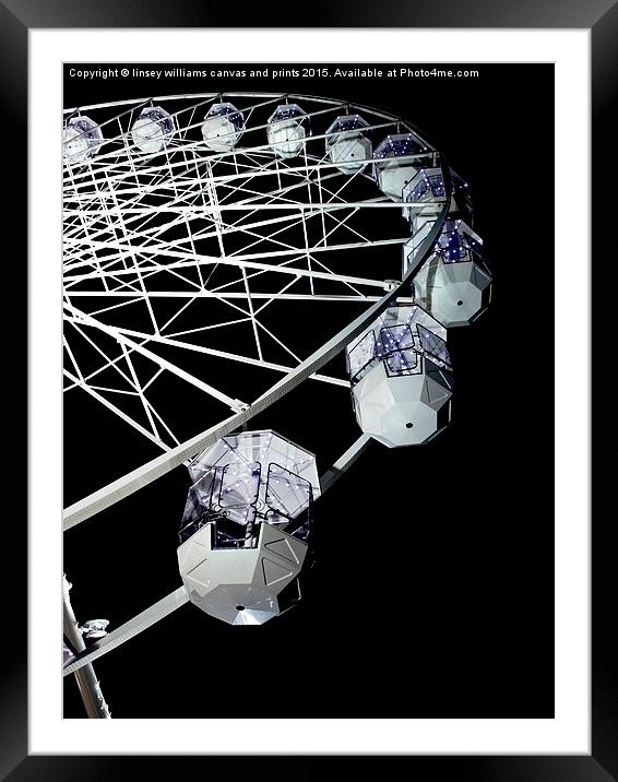  Leicester's Big Wheel 1 Framed Mounted Print by Linsey Williams