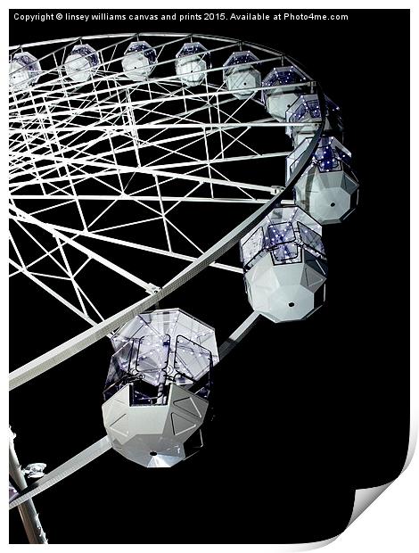  Leicester's Big Wheel 1 Print by Linsey Williams