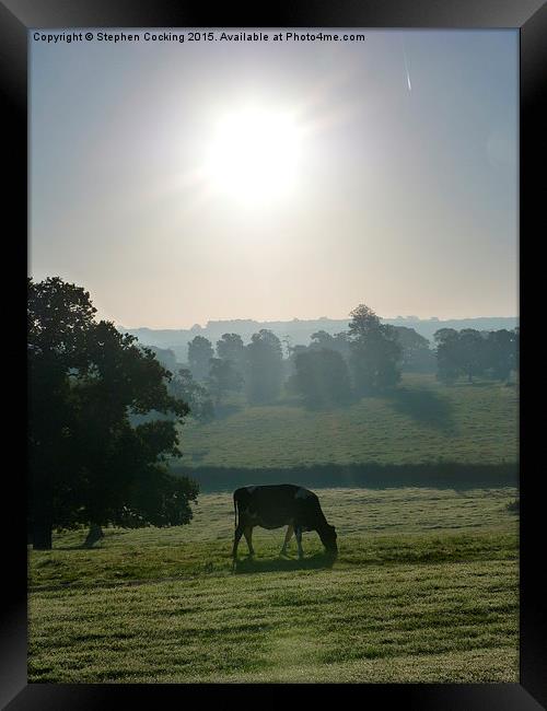  English Countryside Sunrise Framed Print by Stephen Cocking