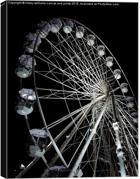  Leicester's Big Wheel 2 Canvas Print by Linsey Williams