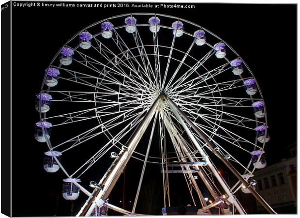  Leicester's Big Wheel 3 Canvas Print by Linsey Williams
