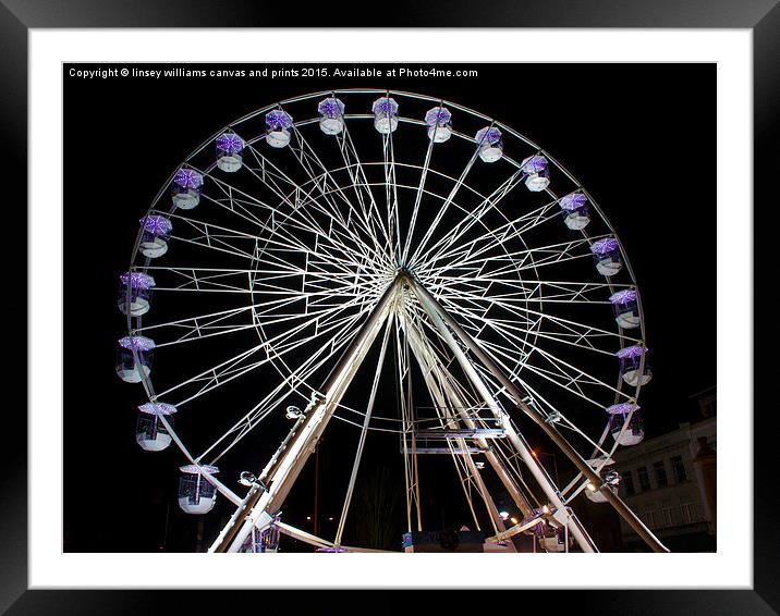  Leicester's Big Wheel 3 Framed Mounted Print by Linsey Williams