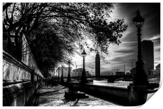 The River Thames Path Print by David Pyatt