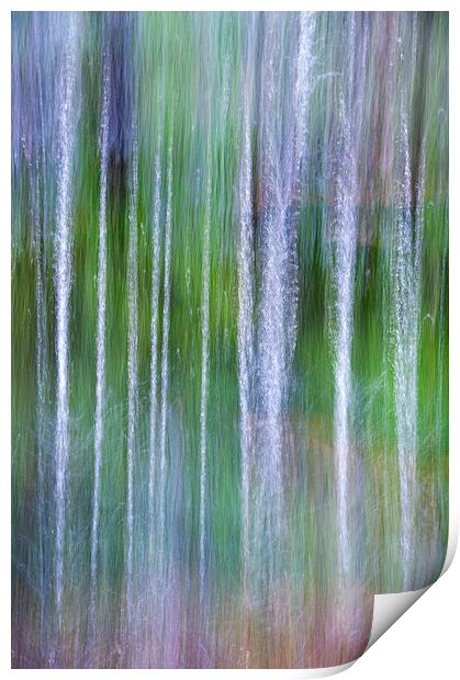  Falling water Print by Andrew Kearton