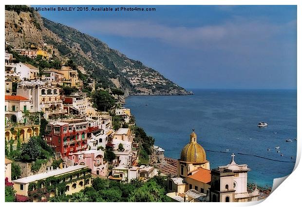  Positively Positano Print by Michelle BAILEY