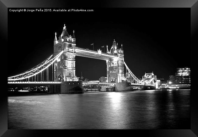  Tower Bridge, London Framed Print by Jorge Peña