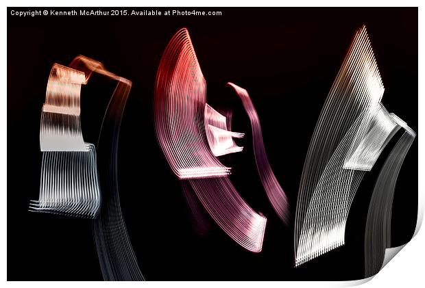  Abstract Light  Print by Kenneth  McArthur