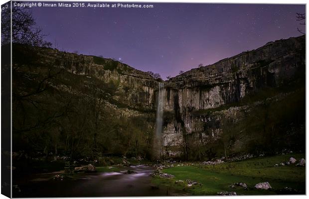 The 300 year old Sleeping Waterfall Canvas Print by Imran Mirza