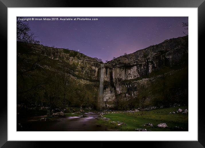 The 300 year old Sleeping Waterfall Framed Mounted Print by Imran Mirza