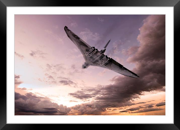 Vulcan The Final Flight  Framed Mounted Print by J Biggadike