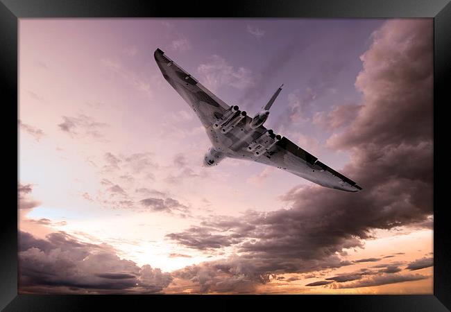 Vulcan The Final Flight  Framed Print by J Biggadike