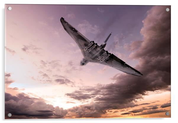 Vulcan The Final Flight  Acrylic by J Biggadike